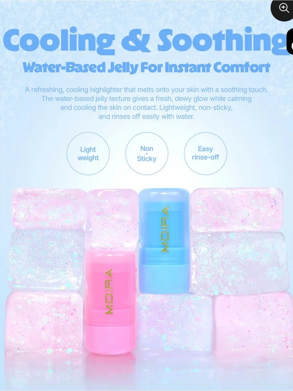 Moira PEACH SOUR face and body highlighter jelly Stick